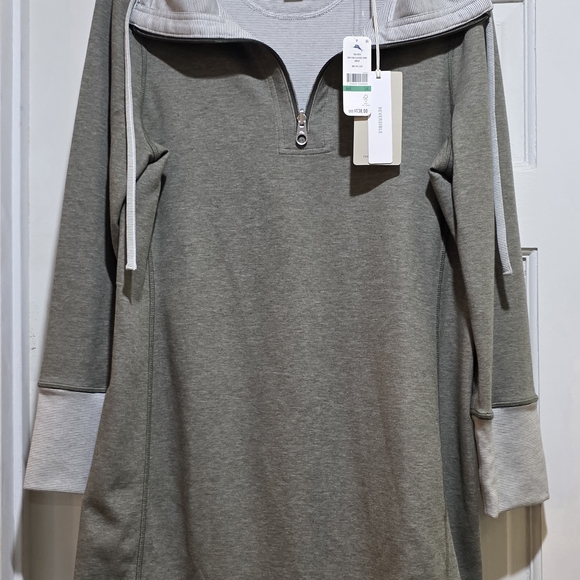 NWT Tommy Bahama Women's Gray Coverup Dress. Size L - Picture 4 of 11